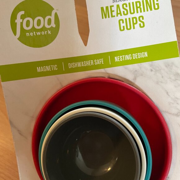 Food Network Measuring Cups and Spoons with Magnetic Nesting Features. NWT. - Picture 4 of 7